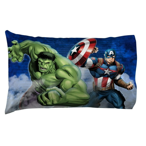 Marvel Avengers Blue Circle 3 Piece Twin Size Kids Sheet Set