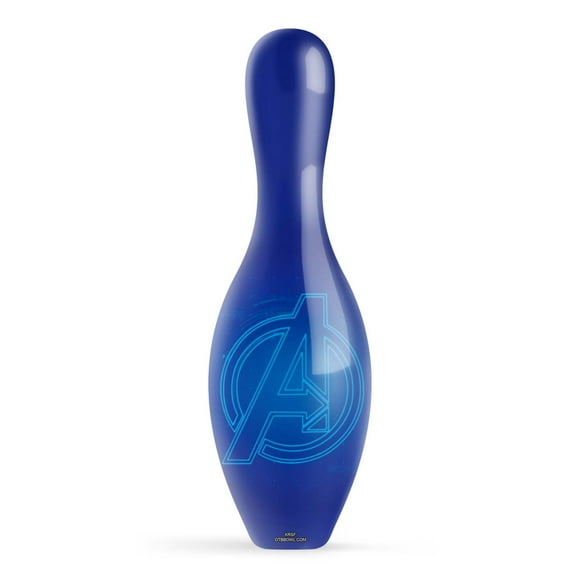 Marvel Avengers Blue Logo Official Size and Weight Bowling Pin