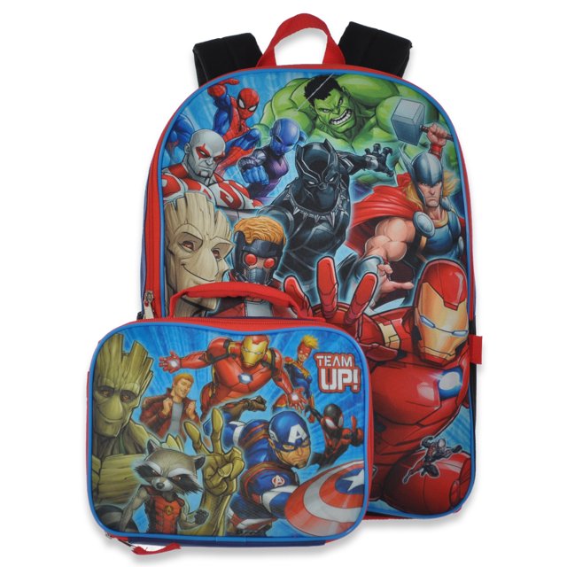 Marvel Avengers Boys' Backpack & Lunchbox Set red/multi, one size