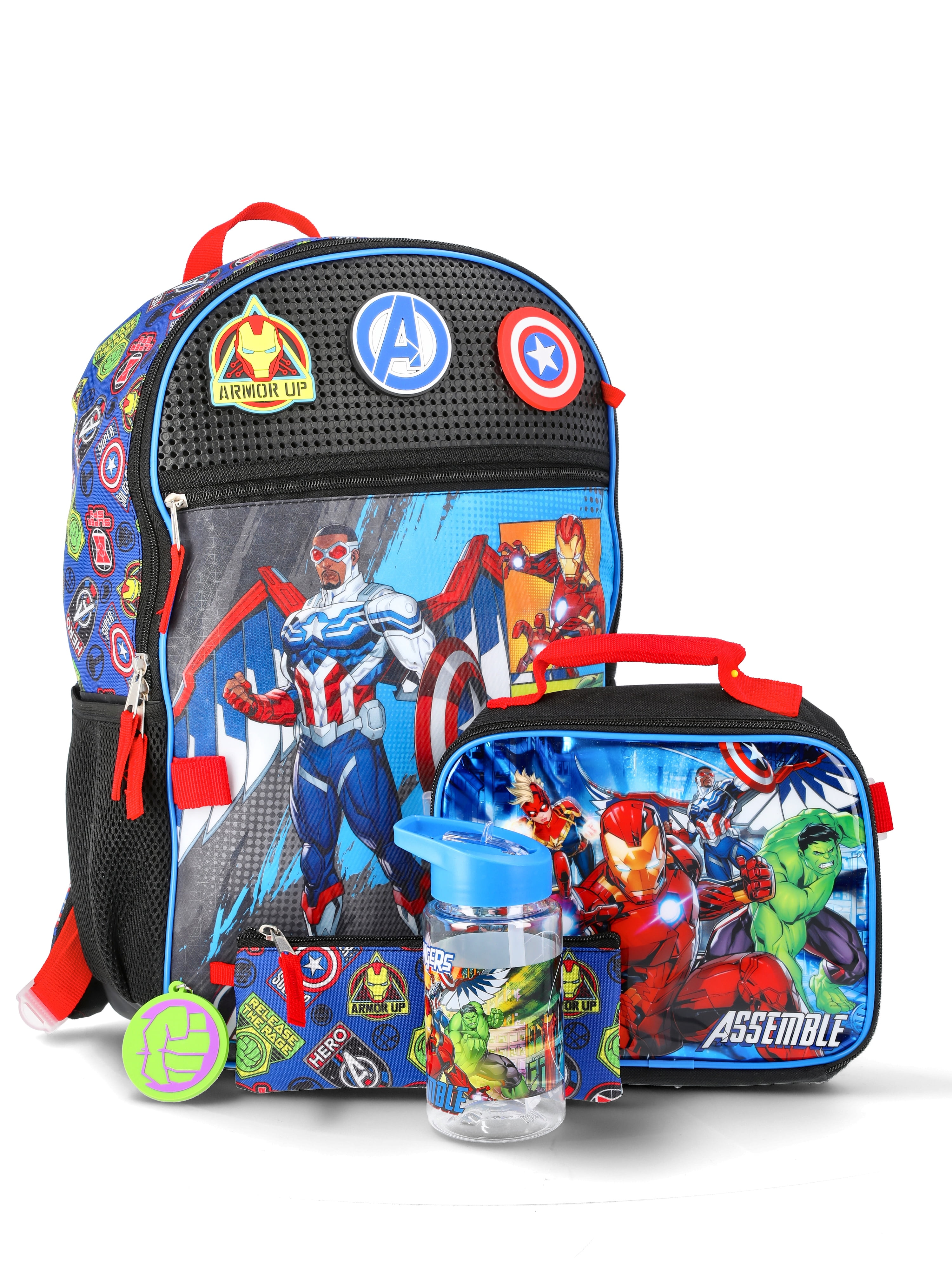 Marvel Avengers Blue Character Backpack Loungefly Marvel Captain America Brave New World Cosplay  main image 4