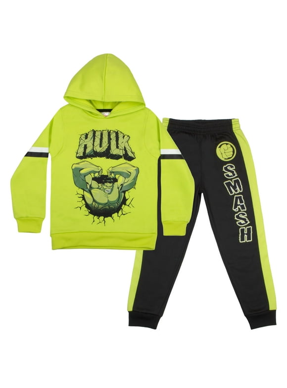 Marvel Avengers Boys, Graphic Hoodie, and Jogger Pants, 2-pack Clothes Set (Sizes 4-8)