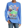 thumbnail image 1 of Marvel Avengers Boys Heroes Group Long Sleeve T-Shirt, Sizes 4-16, 1 of 3