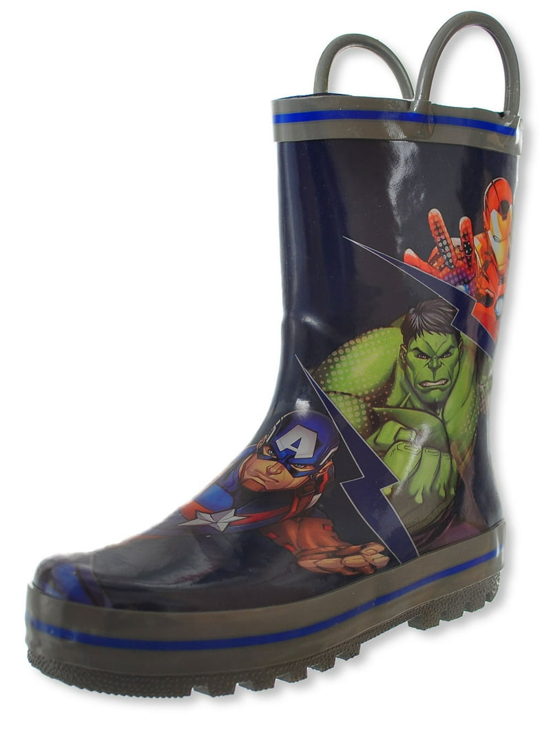 Marvel Avengers Boys' Rain Boots (Sizes 12)