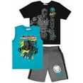 thumbnail image 1 of Marvel Avengers Boys Superhero Short Sleeve T-Shirt, Tank Top and Mesh Shorts Set (Black Panther, 7), 1 of 5
