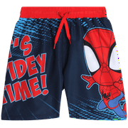 Marvel Avengers Boys’ Swim Trunks – Spider-Man, Captain America Swimsuit – UPF 50+ Quick Dry (2T-12)