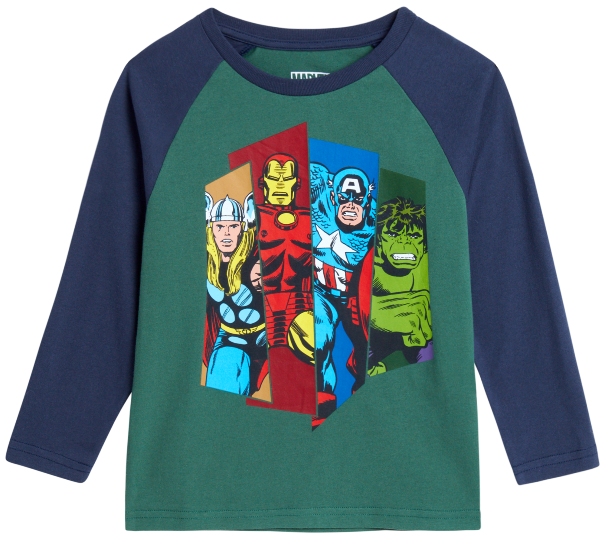 Marvel Avengers Boys T-Shirts - Captain America, Spider-Man, Iron Man, Hulk (2T-6)