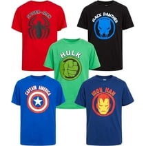 Marvel Avengers Boys’ T-Shirts –Superhero Cosplay Graphic Tee Gift Pack Multipack: Spider-Man (2T-20)
