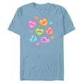 thumbnail image 1 of Marvel Avengers Candy Hearts Valentine's Day - Short Sleeve Blended T-Shirt for Adults - Customized-Ocean Blue, 1 of 5