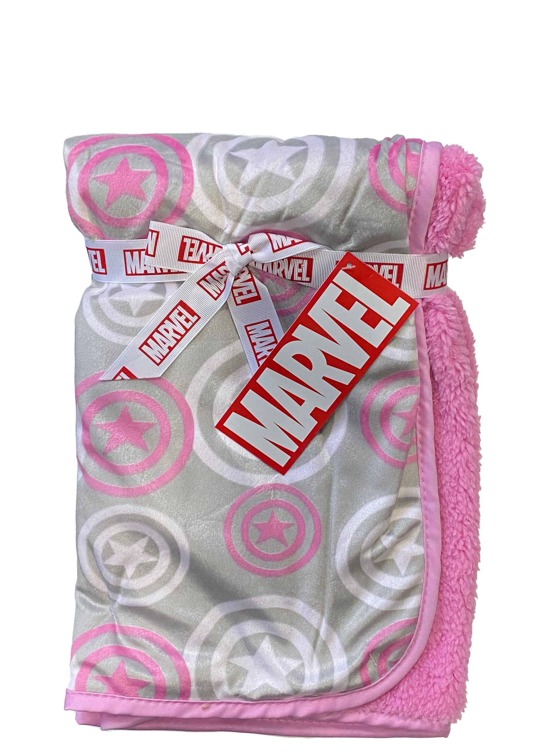 Marvel Avengers Captain America Baby Pink Blanket