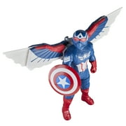 Marvel Avengers Captain America Brave New World Flight Mode Figure, 9  22 cm, Ages 4+