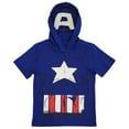 thumbnail image 1 of Marvel Avengers Captain America Hooded T-Shirt with Mask (Toddler Boys & Little Boys), 1 of 2