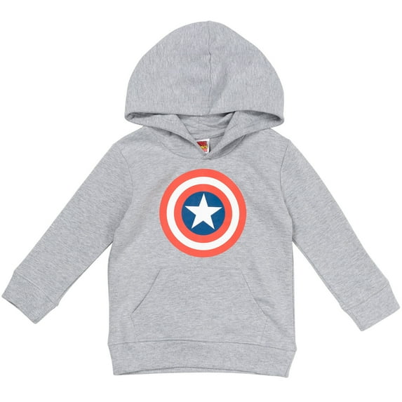 Marvel Avengers Captain America Little Boys Fleece Pullover Hoodie Toddler to Big Kid