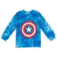 thumbnail image 1 of Marvel Avengers Captain America Little Boys Long Sleeve T-Shirt Little Kid to Big Kid, 1 of 5