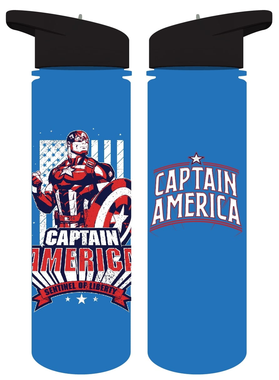 Marvel Avengers Captain America Sentinel of Liberty 24 oz SK Water Bottle