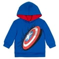 thumbnail image 1 of Marvel Avengers Captain America Toddler Boys Fleece Pullover Hoodie Toddler to Big Kid, 1 of 5