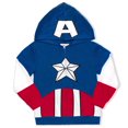 thumbnail image 1 of Marvel Avengers Captain America Zip Up Hoodie (Boys), Sizes 2T-10, 1 of 2