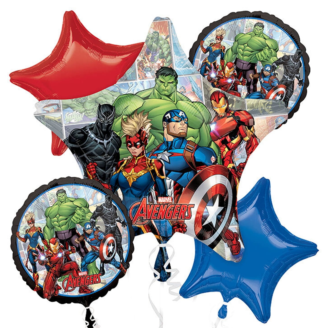 ANAGRAM Marvel Avengers Character Authentic Licensed Theme Foil Balloon Bouquet