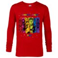 thumbnail image 1 of Marvel Avengers Christmas Family Trip Merry & Bright Dad - Long Sleeve T-Shirt for Men - Customized-New Red, 1 of 5