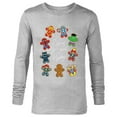 thumbnail image 1 of Marvel Avengers Christmas Gingerbread Wishing Sweet Holiday - Long Sleeve T-Shirt for Men - Customized-Athletic Heather, 1 of 5