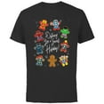 thumbnail image 1 of Marvel Avengers Christmas Gingerbread Wishing Sweet Holiday - Short Sleeve Cotton T-Shirt for Adults - Customized-Black, 1 of 5