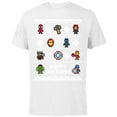 thumbnail image 1 of Marvel Avengers Christmas Sweater Happy Holidays Standard - Short Sleeve Cotton T-Shirt for Adults - Customized-White, 1 of 5