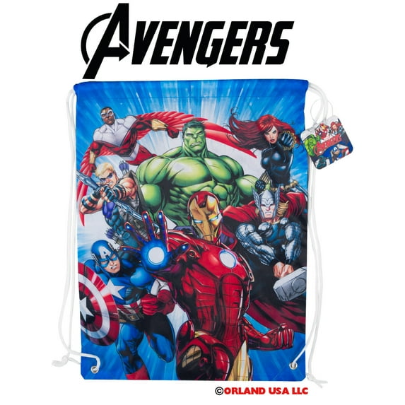 Marvel Avengers Cinch Bag- 18" Ironman Thor Captain America