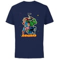 thumbnail image 1 of Marvel Avengers Classic Team Group Trip Vacation Matching - Short Sleeve Cotton T-Shirt for Adults - Customized-Navy, 1 of 5