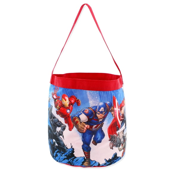 Marvel Avengers Collapsible Nylon Basket Bucket Toy Storage Tote Bag MUCT09YT