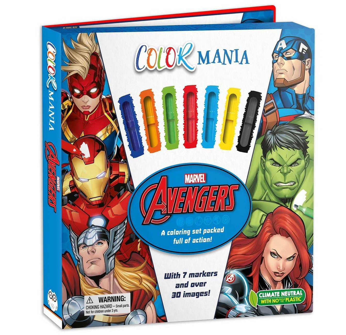 Marvel Avengers: Colormania : with 7 Felt Tip Pens and 30 Pages of Coloring (Mixed media product)