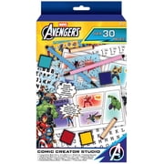 Marvel Avengers Comic Creator Studio Art Set with Stickers, Stamps & Markers   35-Piece Craft Kit