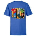 thumbnail image 1 of Marvel Avengers Comic Super Heroes 10th Birthday - Short Sleeve T-Shirt for Kids - Customized-Royal, 1 of 5