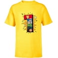 thumbnail image 1 of Marvel Avengers Comic Super Heroes 1st Birthday - Short Sleeve T-Shirt for Kids - Customized-Yellow, 1 of 5