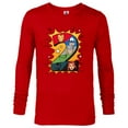 thumbnail image 1 of Marvel Avengers Comic Super Heroes 2nd Birthday - Long Sleeve T-Shirt for Men - Customized-New Red, 1 of 5