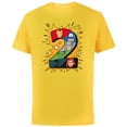 thumbnail image 1 of Marvel Avengers Comic Super Heroes 2nd Birthday - Short Sleeve Cotton T-Shirt for Adults - Customized-Yellow, 1 of 5