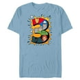 thumbnail image 1 of Marvel Avengers Comic Super Heroes 3rd Birthday - Short Sleeve Blended T-Shirt for Adults - Customized-Ocean Blue, 1 of 5