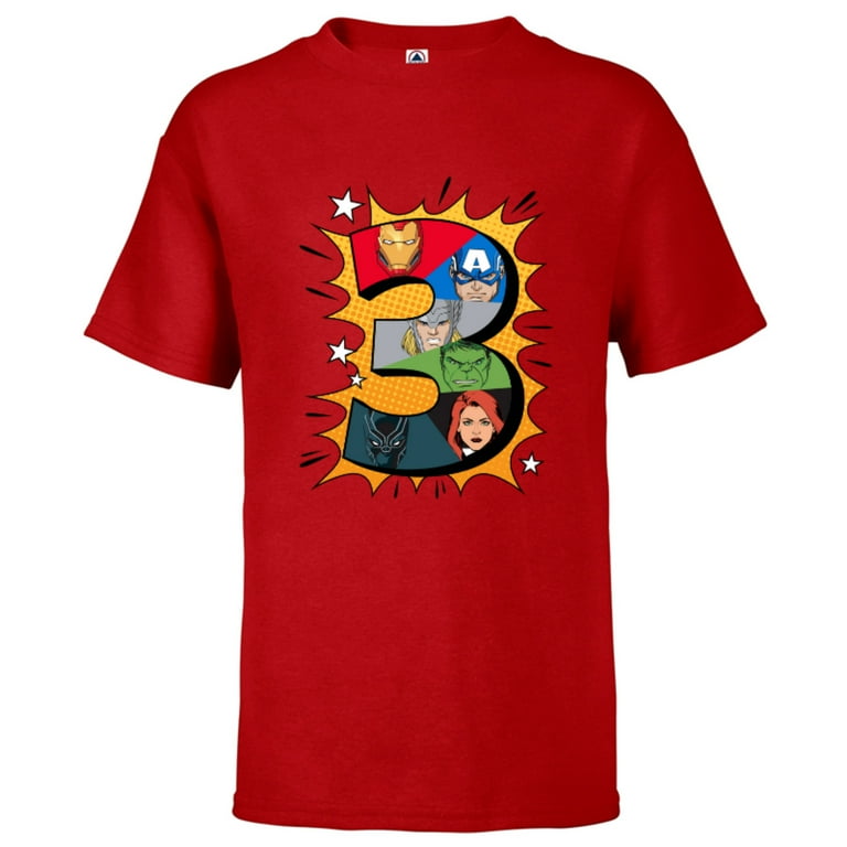 Marvel avengers birthday shirt sales