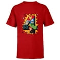 thumbnail image 1 of Marvel Avengers Comic Super Heroes 4th Birthday - Short Sleeve T-Shirt for Kids - Customized-Red, 1 of 5
