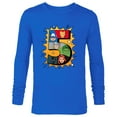 thumbnail image 1 of Marvel Avengers Comic Super Heroes 5th Birthday - Long Sleeve T-Shirt for Men - Customized-Royal, 1 of 5