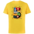 thumbnail image 1 of Marvel Avengers Comic Super Heroes 5th Birthday - Short Sleeve Cotton T-Shirt for Adults - Customized-Yellow, 1 of 5