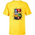 thumbnail image 1 of Marvel Avengers Comic Super Heroes 5th Birthday - Short Sleeve T-Shirt for Kids - Customized-Yellow, 1 of 5