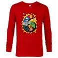 thumbnail image 1 of Marvel Avengers Comic Super Heroes 6th Birthday - Long Sleeve T-Shirt for Men - Customized-New Red, 1 of 5