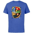 thumbnail image 1 of Marvel Avengers Comic Super Heroes 9th Birthday - Short Sleeve Cotton T-Shirt for Adults - Customized-Royal Heather, 1 of 5