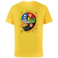 thumbnail image 1 of Marvel Avengers Comic Super Heroes 9th Birthday - Short Sleeve Cotton T-Shirt for Adults - Customized-Yellow, 1 of 5