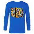 thumbnail image 1 of Marvel Avengers Comics 10th Birthday - Long Sleeve T-Shirt for Men - Customized-Royal, 1 of 5