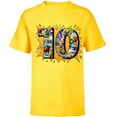 thumbnail image 1 of Marvel Avengers Comics 10th Birthday - Short Sleeve T-Shirt for Kids - Customized-Yellow, 1 of 5