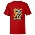thumbnail image 1 of Marvel Avengers Comics 2nd Birthday - Short Sleeve T-Shirt for Kids - Customized-Red, 1 of 5