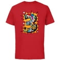 thumbnail image 1 of Marvel Avengers Comics 3rd Birthday - Short Sleeve Cotton T-Shirt for Adults - Customized-Red, 1 of 5