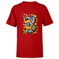 thumbnail image 1 of Marvel Avengers Comics 3rd Birthday - Short Sleeve T-Shirt for Kids - Customized-Red, 1 of 5