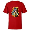 thumbnail image 1 of Marvel Avengers Comics 4th Birthday - Short Sleeve T-Shirt for Kids - Customized-Red, 1 of 5