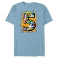 thumbnail image 1 of Marvel Avengers Comics 5th Birthday - Short Sleeve Blended T-Shirt for Adults - Customized-Ocean Blue, 1 of 5